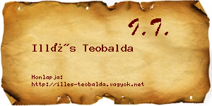 Illés Teobalda névjegykártya